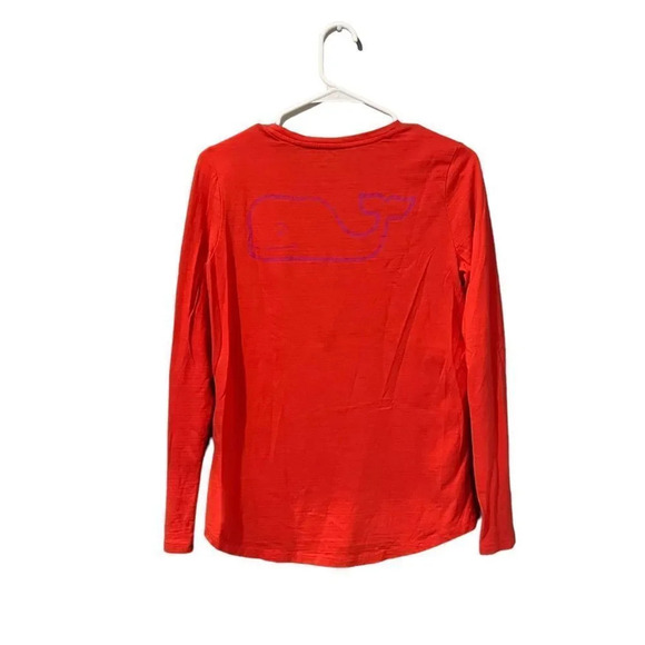 Vineyard Vines Performance Women's XS Red Long Sleeve Crewneck T Shirt - Picture 4 of 5